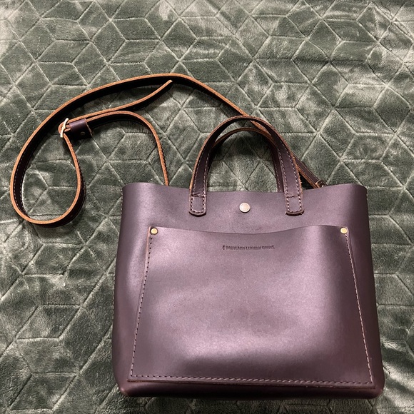 Portland Leather Handbags - Portland Leather Mini Crossbody tote